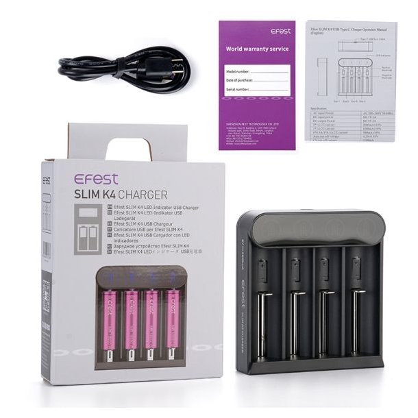 Efest Slim K4 Charger
